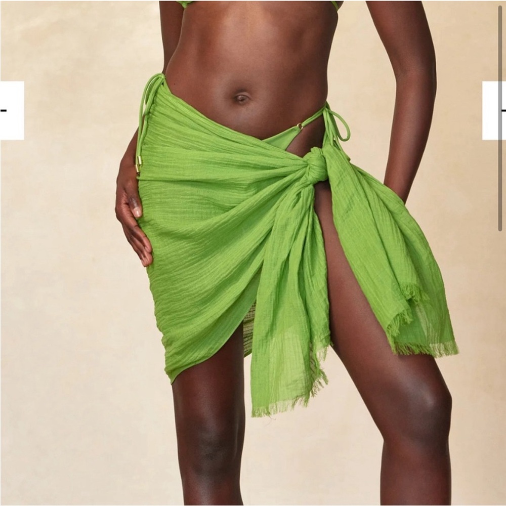 Green Swim Cover-Up Skirt